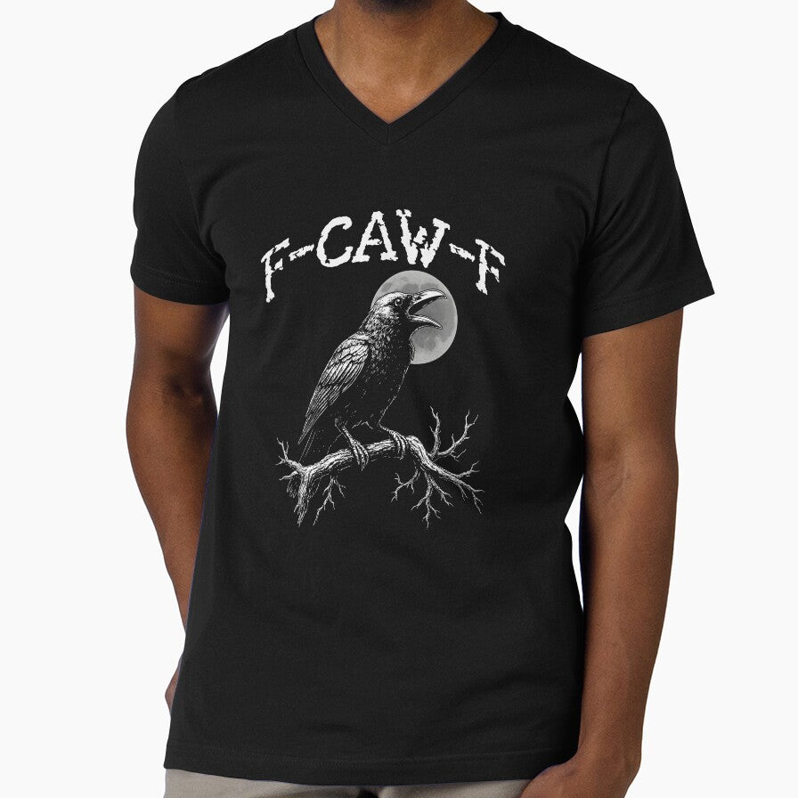 Black Crow F-Caw-F Funny Black Bird by DavidCloud