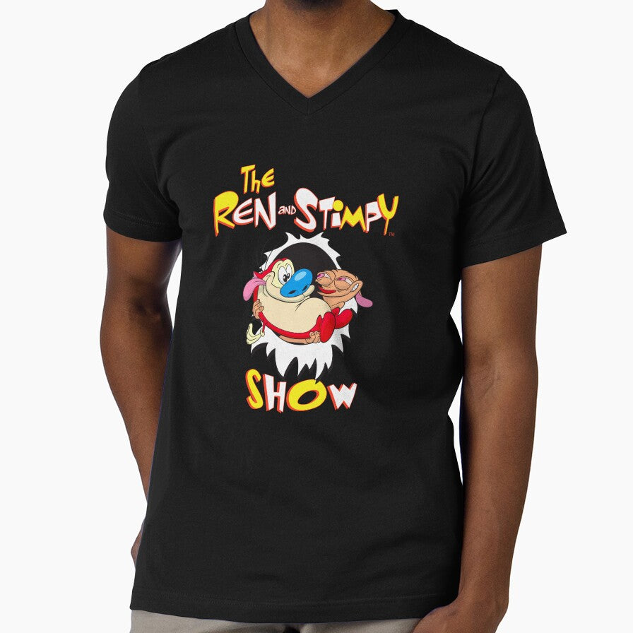 The Ren & Stimpy Show Colorful Retro Smash Poster by FifthSun