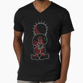 Palestinian Handalah Caricature In Tatreez Embroidery Like Design Kufiya Pattern - wht by Hurriyyatee