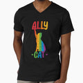 Ally cat LGBT Cat In Rainbow Ally Pride Flag by gauutruccc
