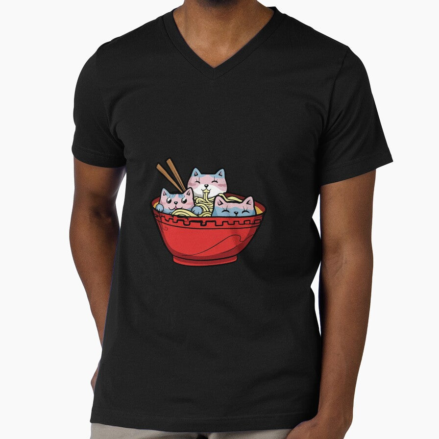 Ramen Cats Transgender Trans Pride Flag Japanese Noodle Food by Hofersofer