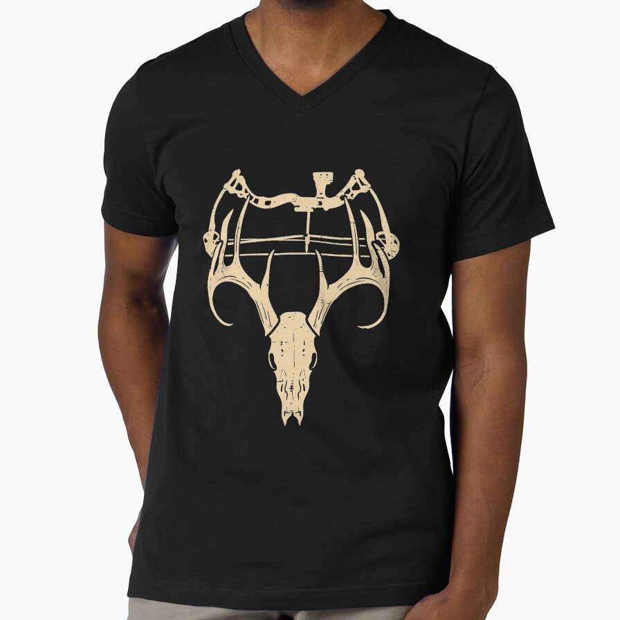 Deer Skull Compound Bow Retro Hunting Archery Dad Archer by ScottSlade