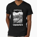 Chaves Portugal Linocut Style by Thistle-TShop