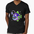 Funny Purple Disco Anglerfish Cartoon by k3rstman1