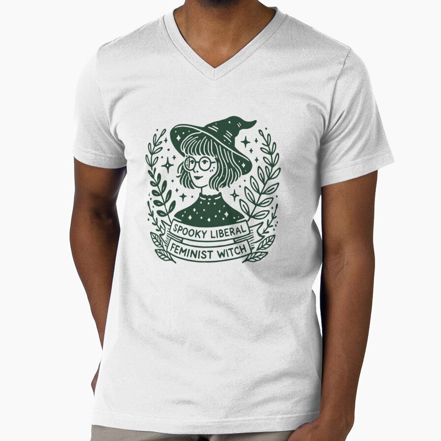 Spooky Liberal Feminist Witch by riadesignstore