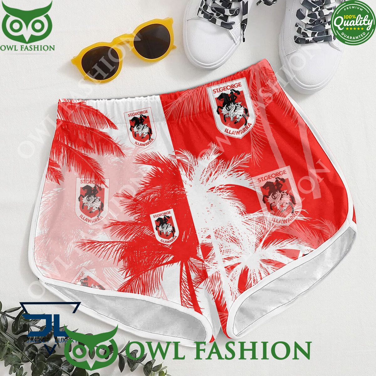 St. George Illawarra Dragons NRL Australasia Football Rugby Hawaiian shirt and short
