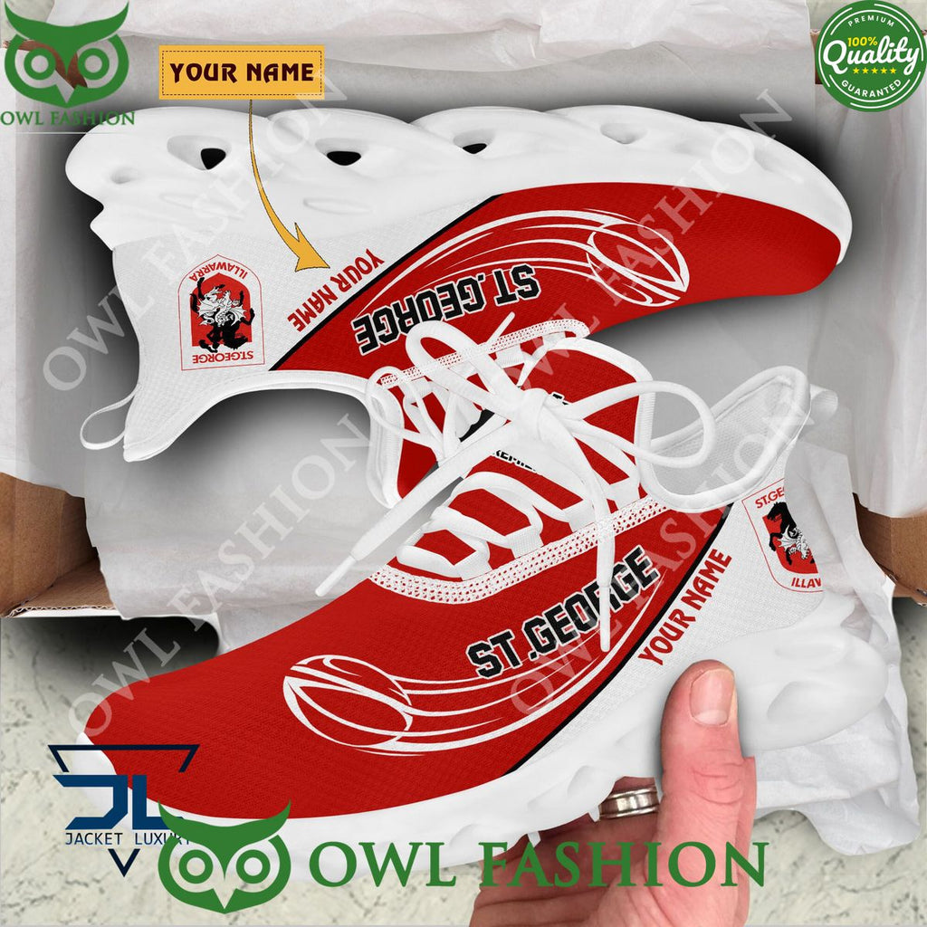 St. George Illawarra Dragons NRL Rugby Custom Max Soul Shoes