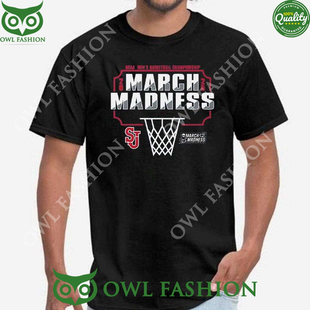 St Johns Red Storm March Madness 2025 Black t Shirt