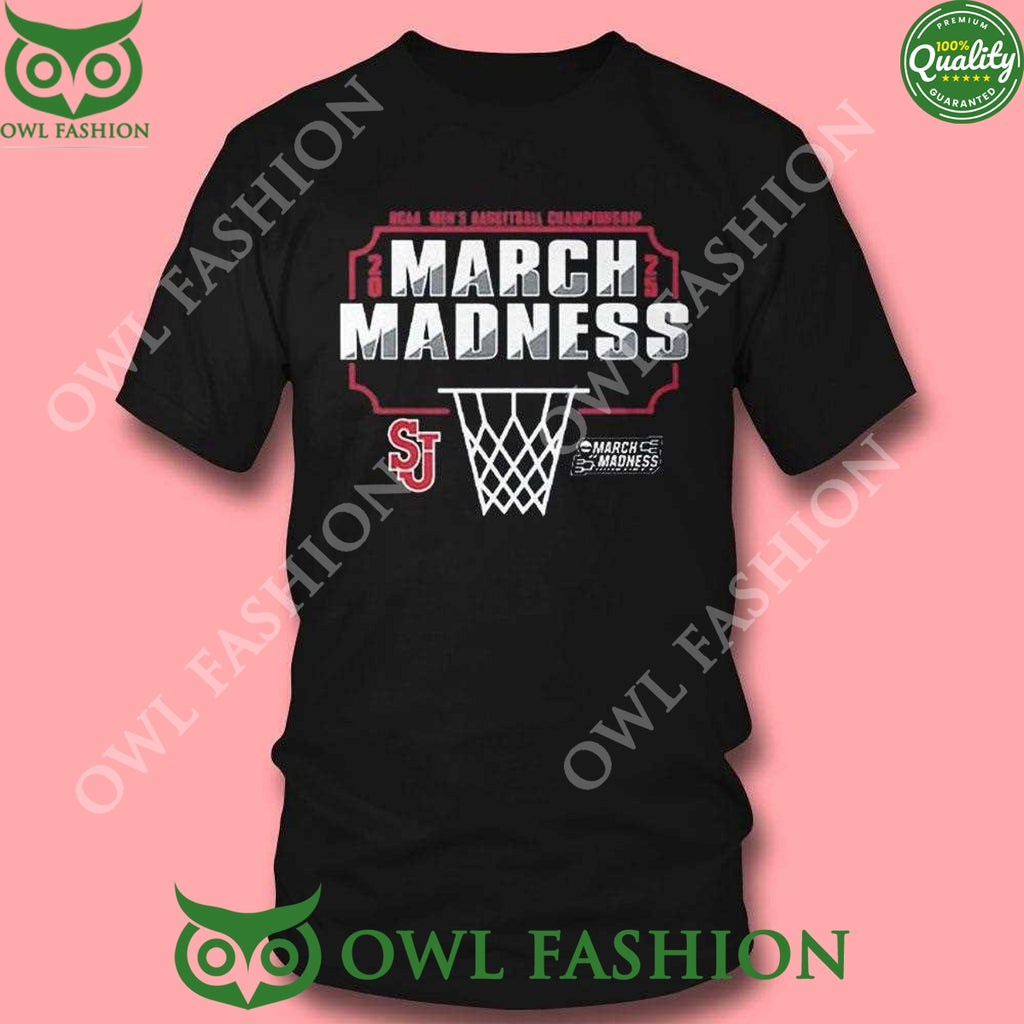 St Johns Red Storm March Madness 2025 Black t Shirt