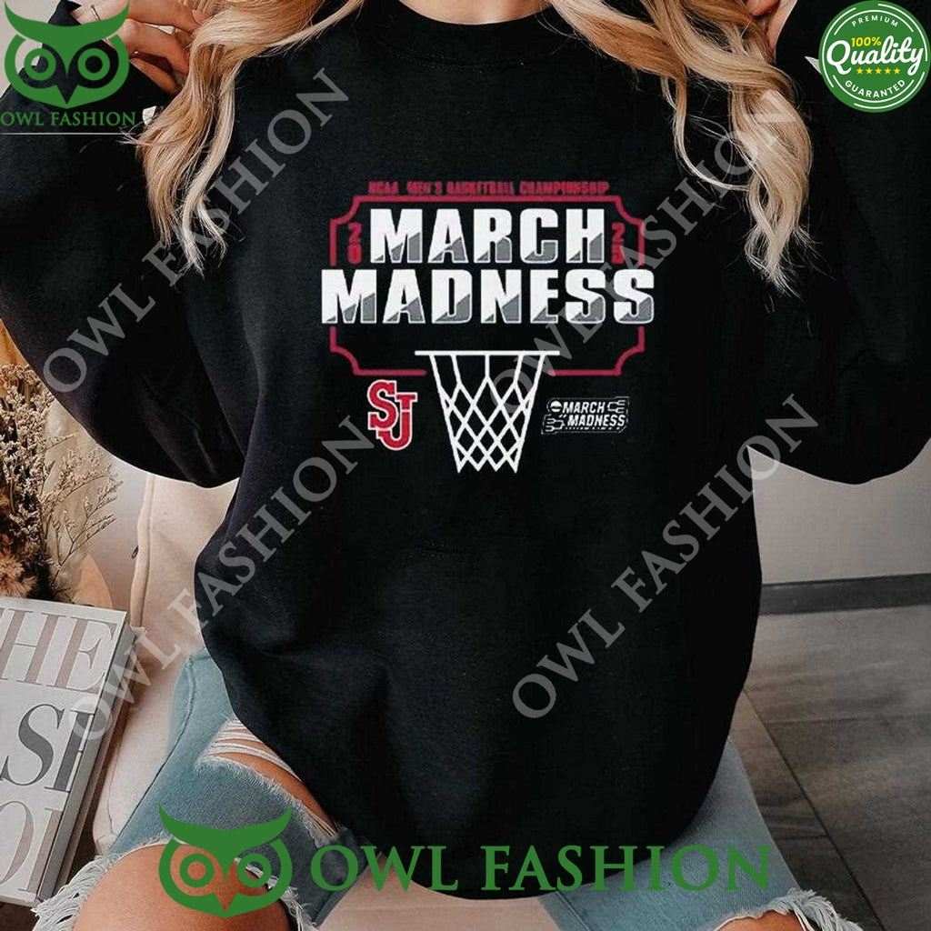 St Johns Red Storm March Madness 2025 Black t Shirt