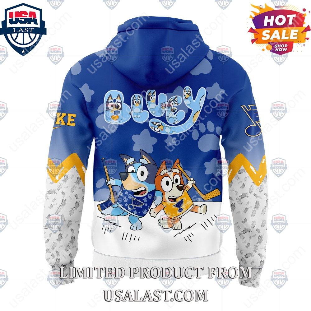 St. Louis Blues NHL Bluey and Bingo Hoodie