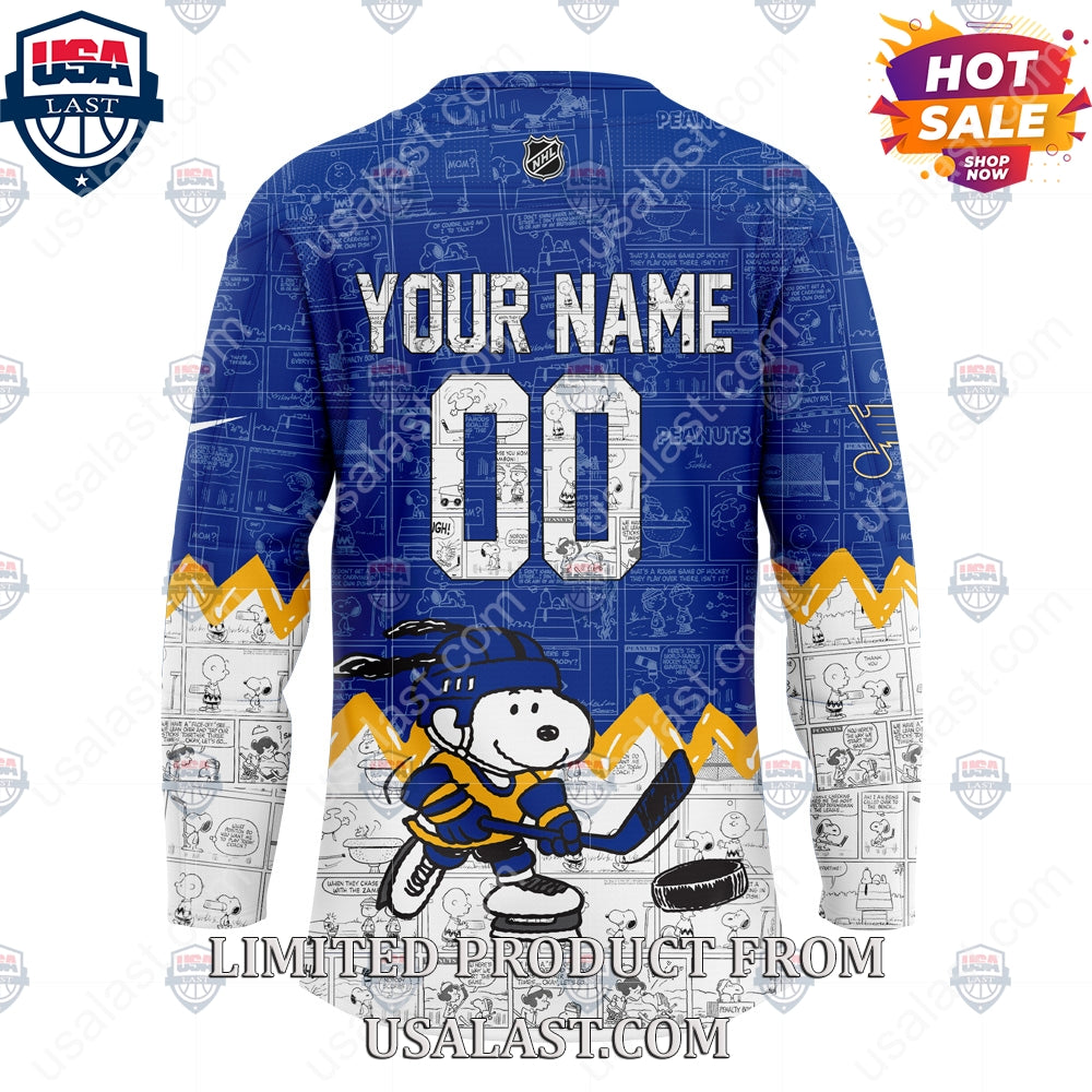 St. Louis Blues NHL Happiness Is 75th Anniversary of Peanuts Hoodie