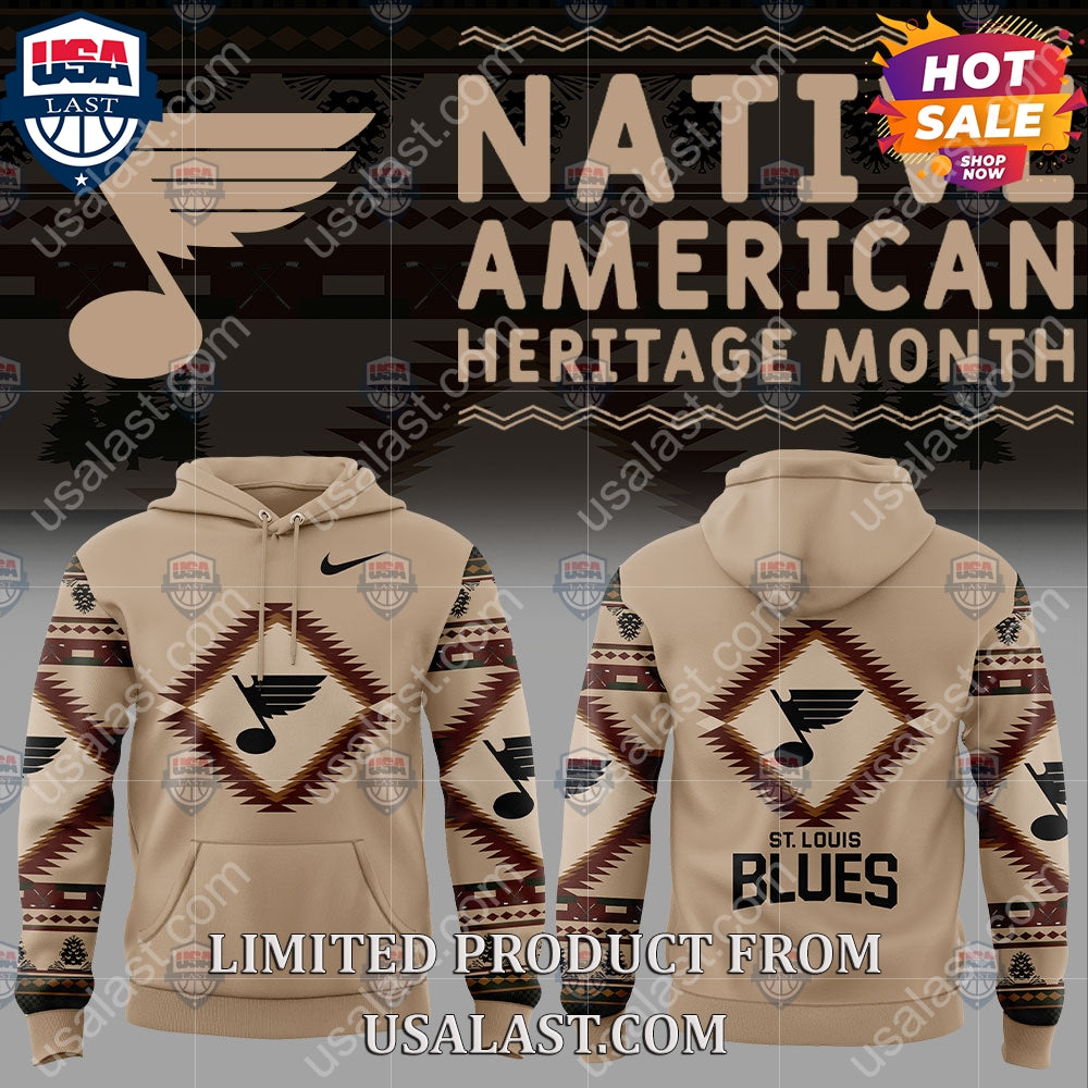 St. Louis Blues NHL Native American Heritage Month Hoodie