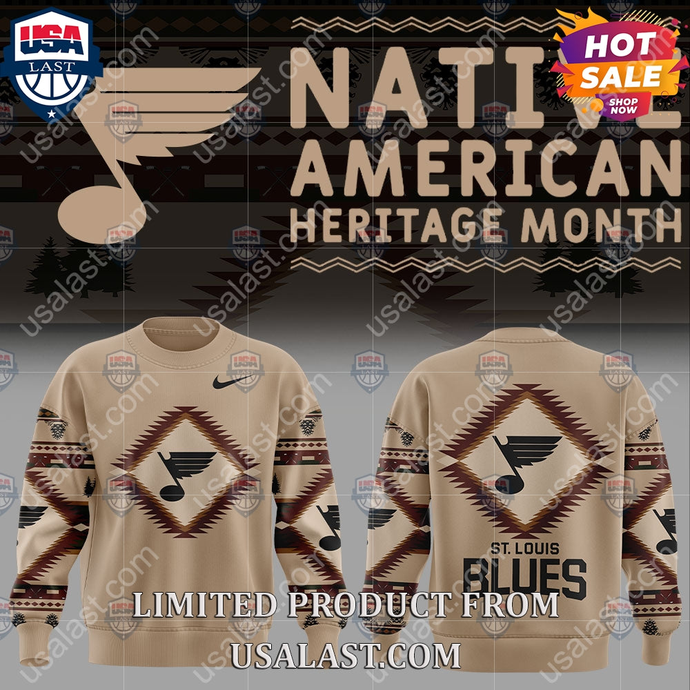 St. Louis Blues NHL Native American Heritage Month Hoodie