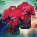 St. Louis Cardinals MLB Tropical Forest Hawaiian shirt and shorts