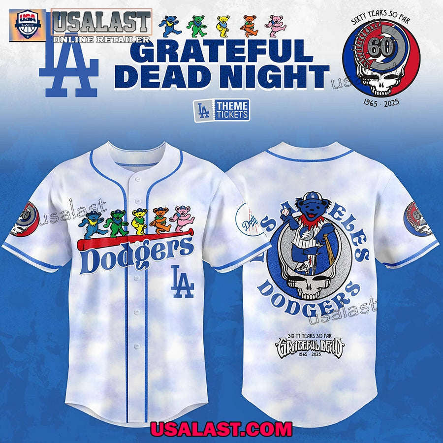 St. Louis Cardinals x Grateful Dead 60 Years So Far Baseball Jersey