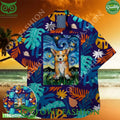 st patrick day corgi star night famous hawaiian shirt
