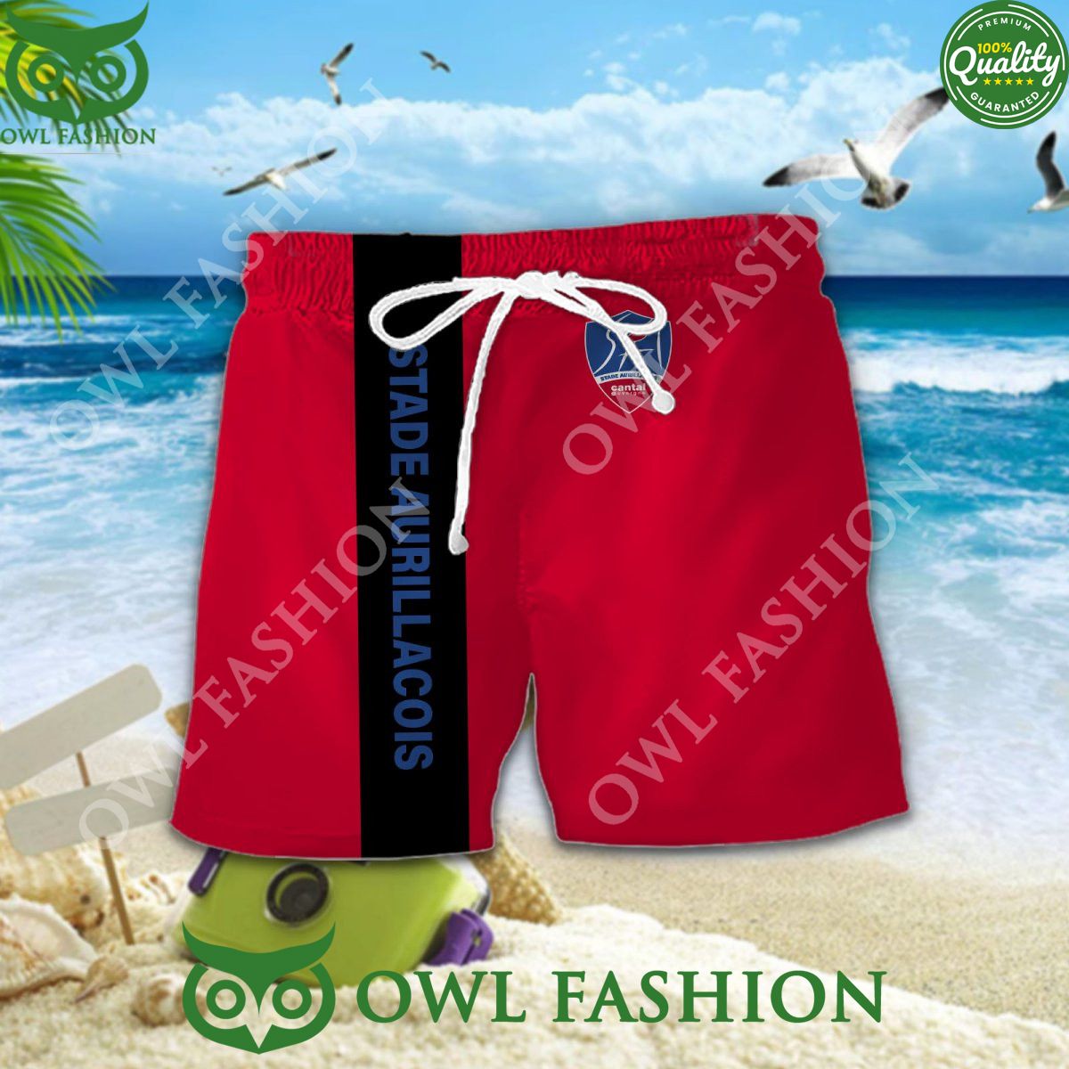 Stade Aurillacois Cantal Auvergne French Rugby Top 14 Team Hawaiian Shirt