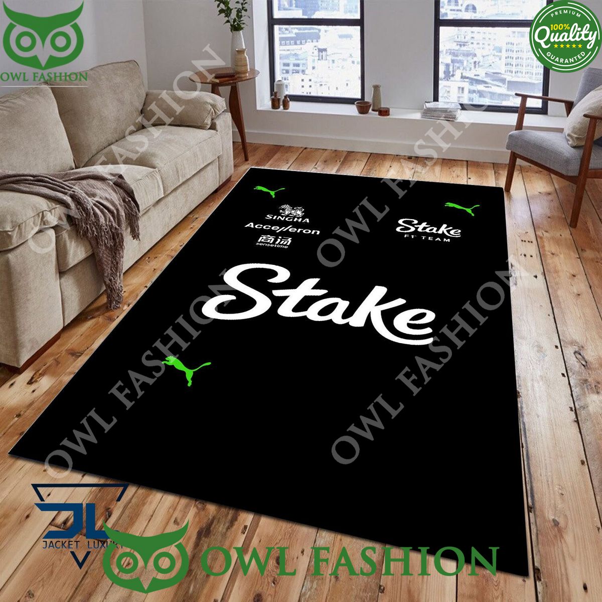 Stake F1 Team Kick Sauber Rug Carpet Living Room Decor