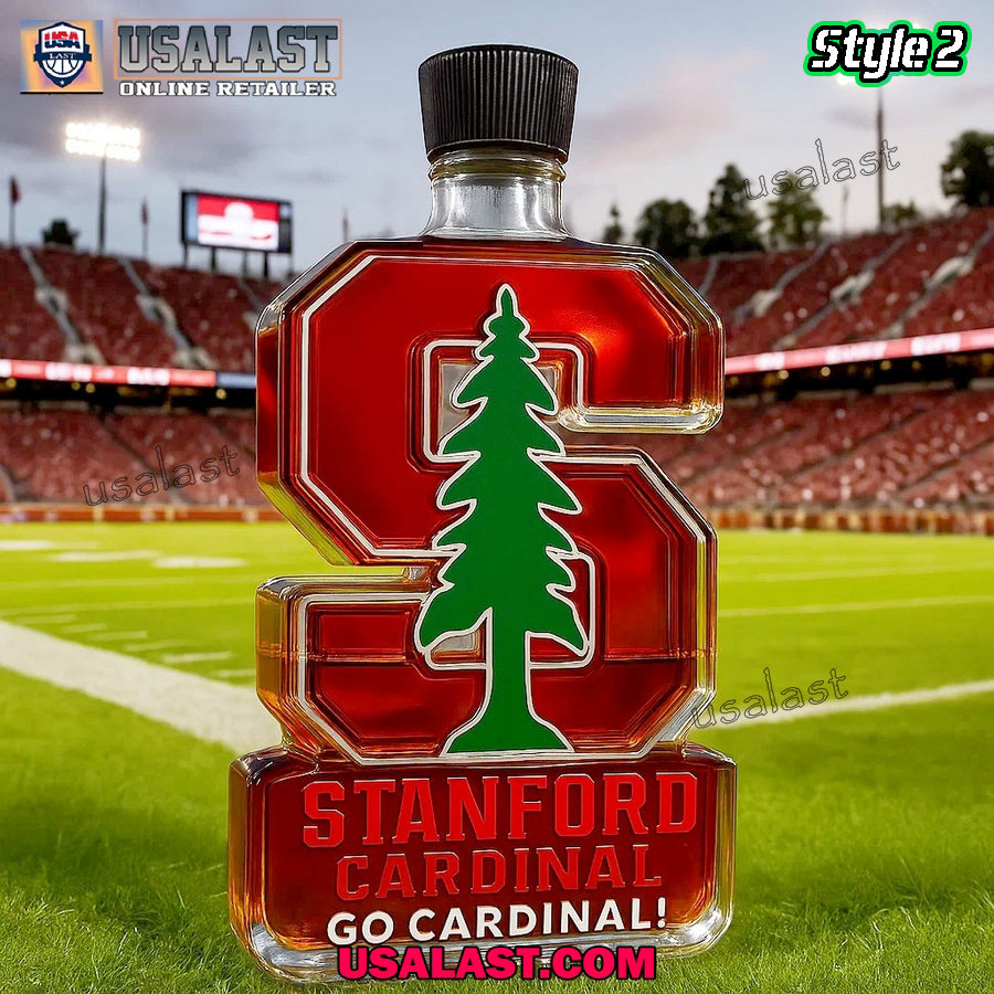 Stanford Cardinal NCAA Team Whiskey Bottle