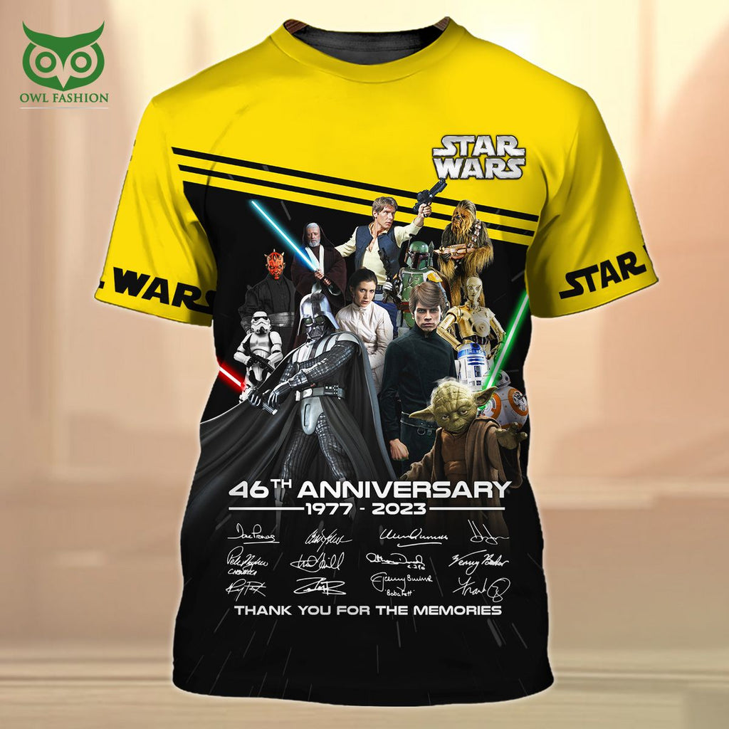 Star War 45th Anniversary 3D Zipper Hoodie Tshirt