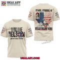 Stars Stripes And Willie Nelson Vibes 3D Shirt