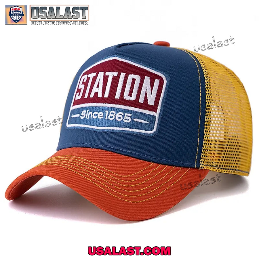 STATION Since 1865 Embroidery Trucker Hat