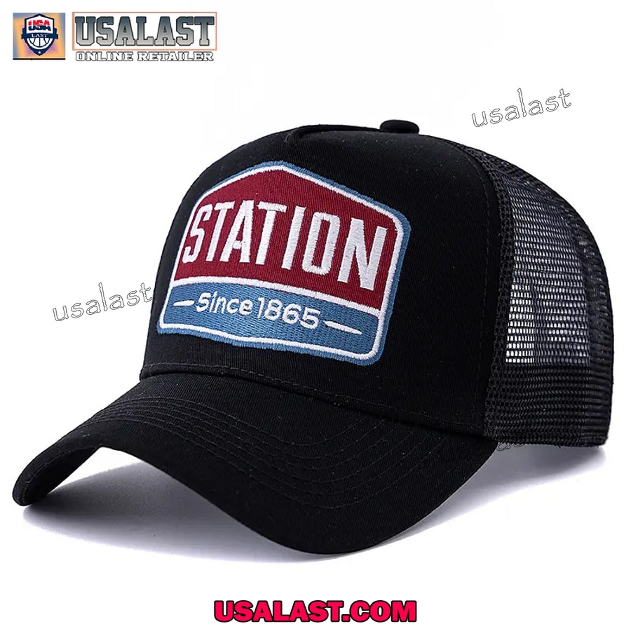 STATION Since 1865 Embroidery Trucker Hat