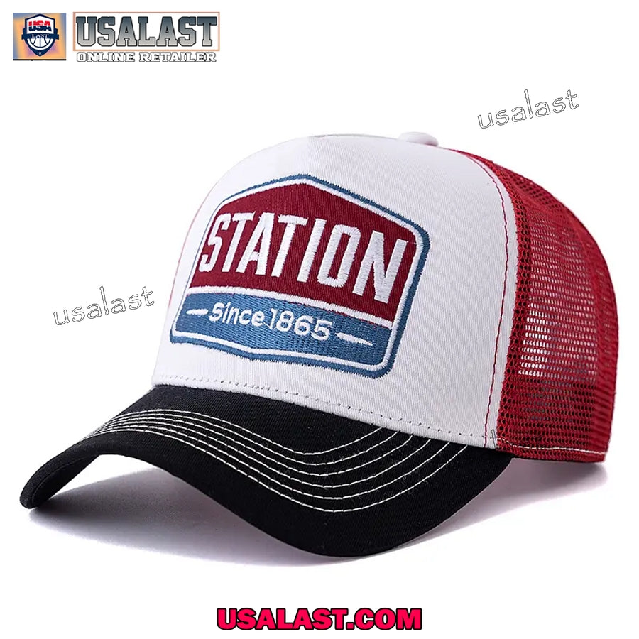 STATION Since 1865 Embroidery Trucker Hat