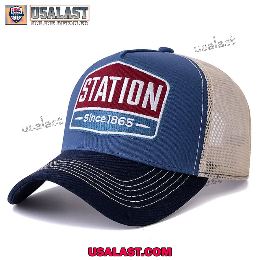 STATION Since 1865 Embroidery Trucker Hat