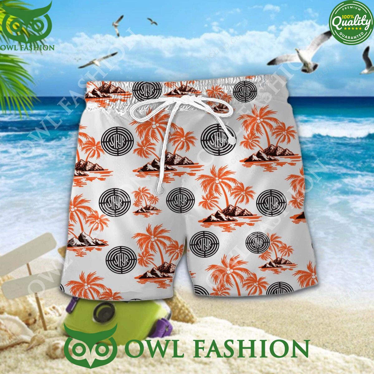 Steyr Austrian agricultural machinery manufacturer Hawaiian Shirt and Short