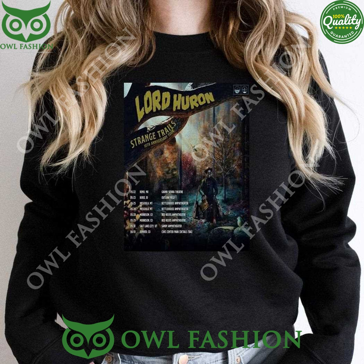 Strange Trails Lord Huron 10th Anniversary Tour 2025 Poster T-shirt