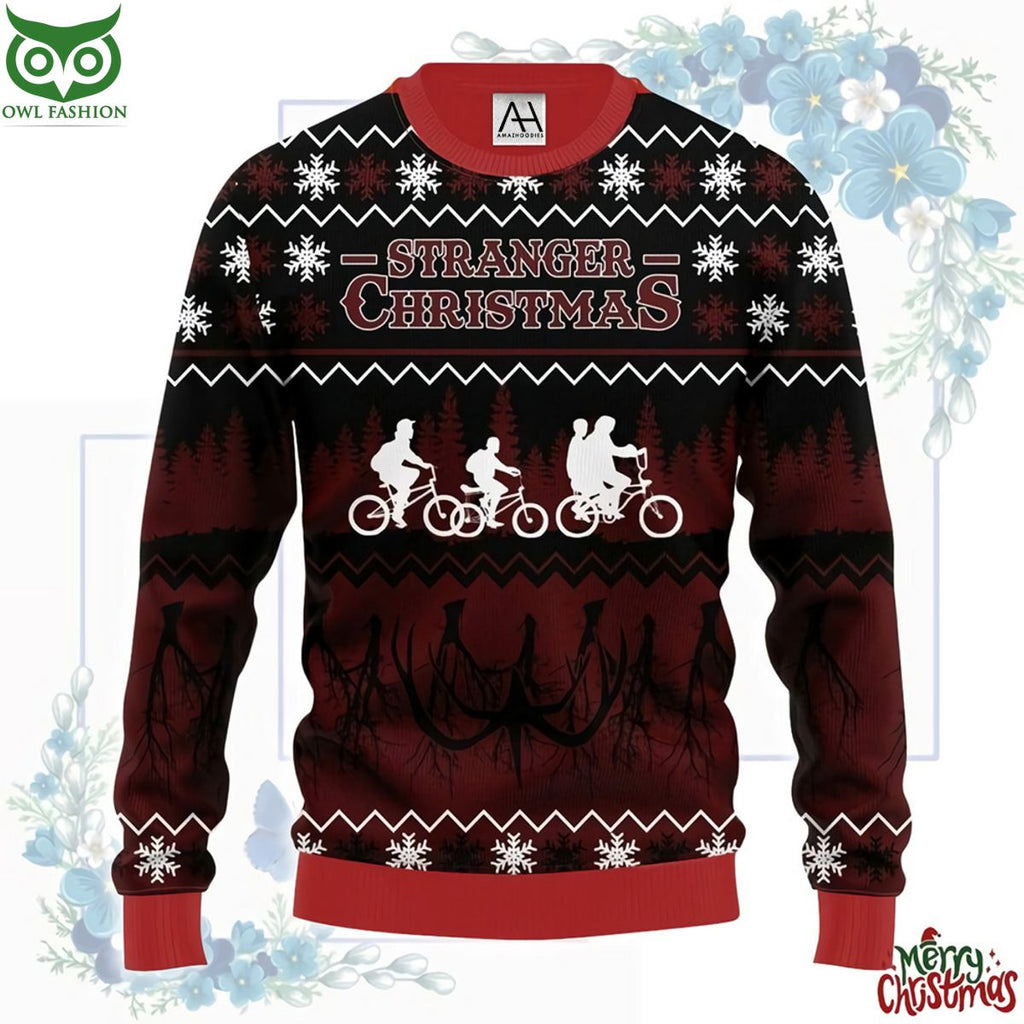 Stranger Halloween Christmas Premium Ugly Sweater