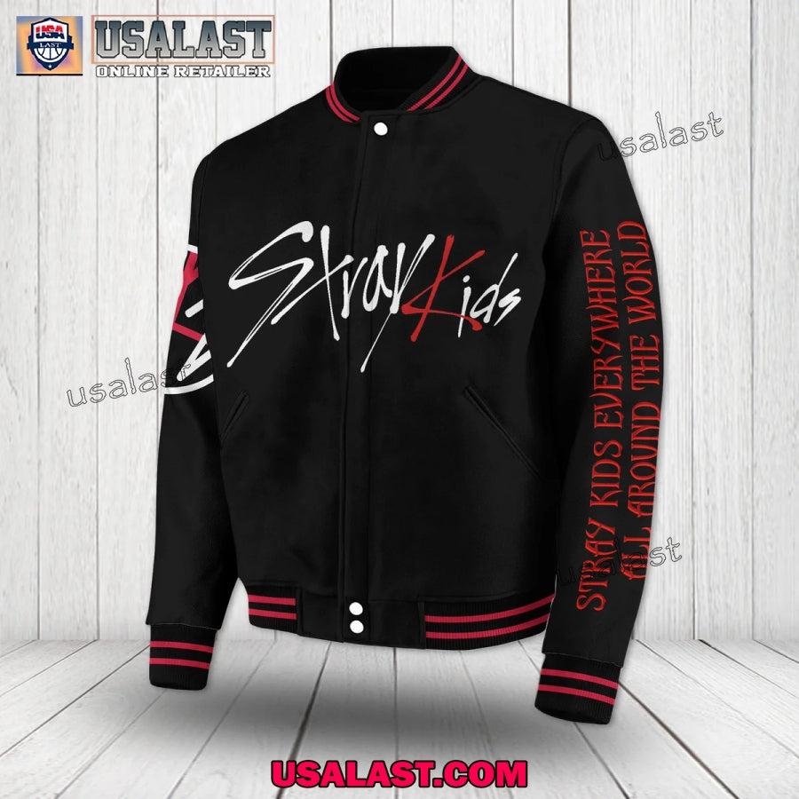 Stray Kids Dominate Tour 2025 Varsity Jacket