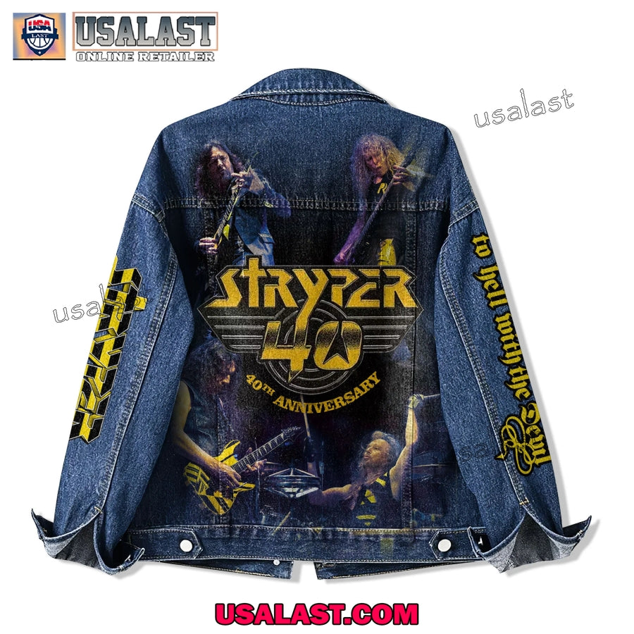 Stryper Metal Band 40th Anniversary Jean Jacket