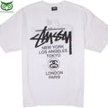 stussy world tour NY LA Tokyo London Paris tshirt Shop Owl Fashion