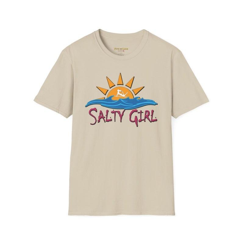Beach theme shirt, Hoodie// Salty Girl // Surfer girl // style 02 Sweatshirt | RetroVerseTees.com