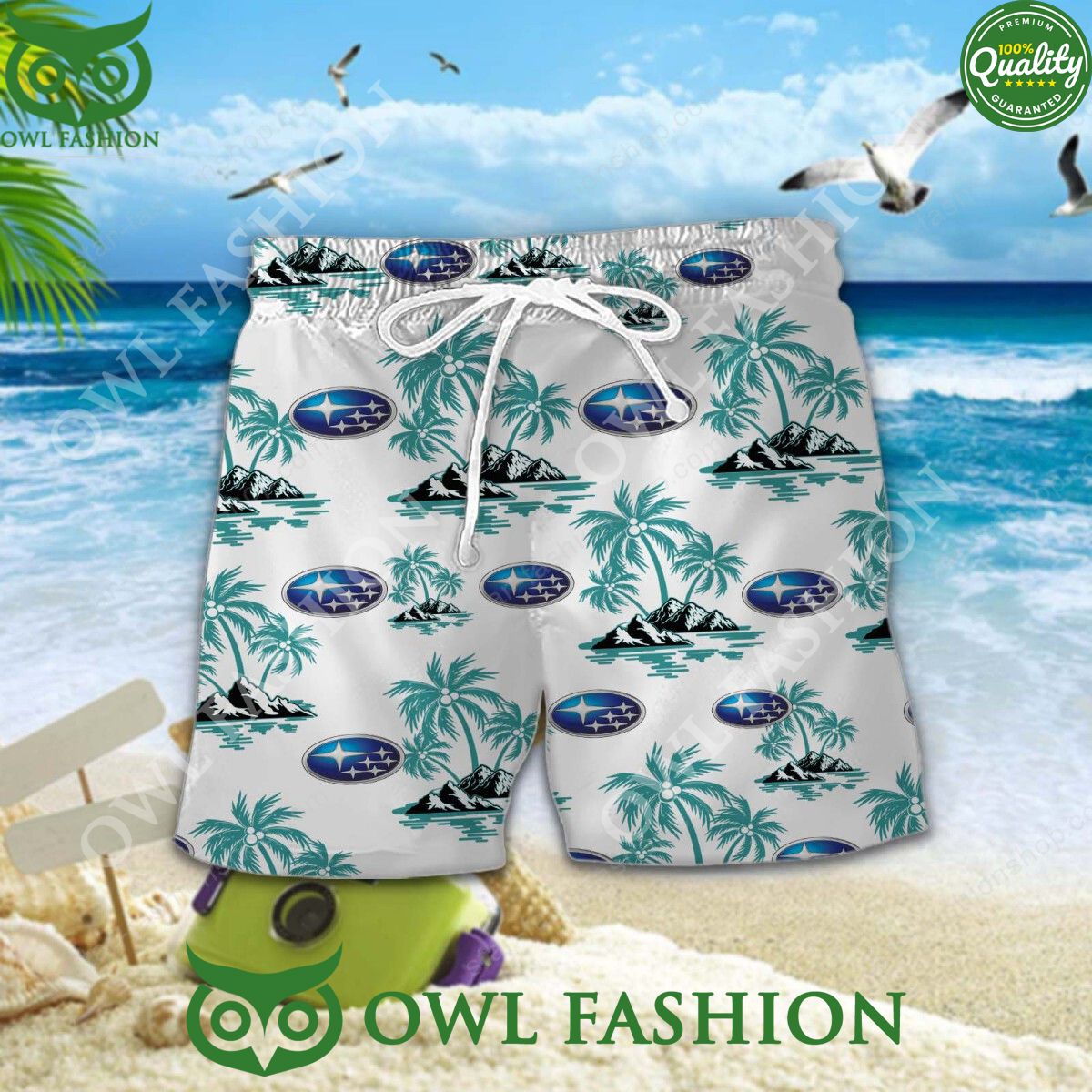 Subaru Japanese transportation Premium Hawaiian Shirt Shorts
