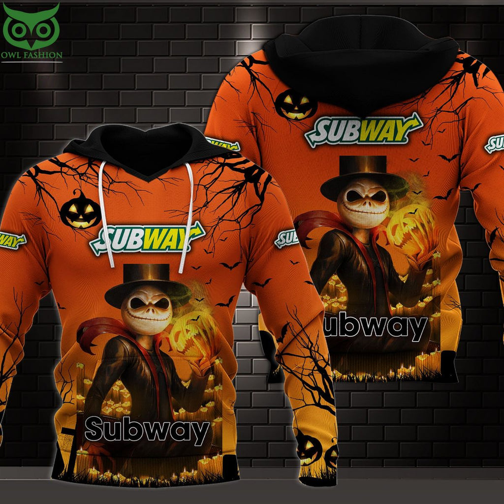 Subway Halloween Pumpkin 3D Shirt
