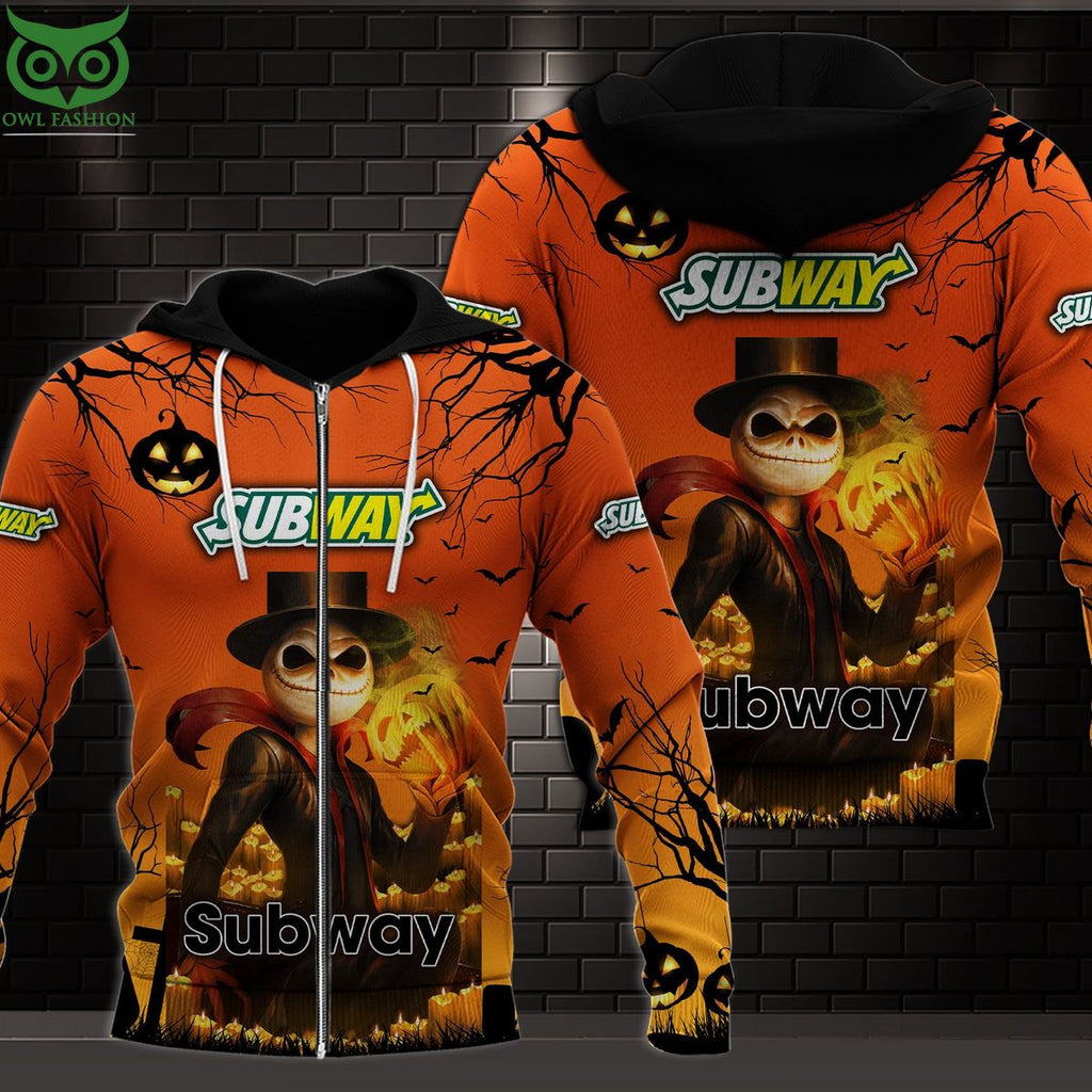 Subway Halloween Pumpkin 3D Shirt