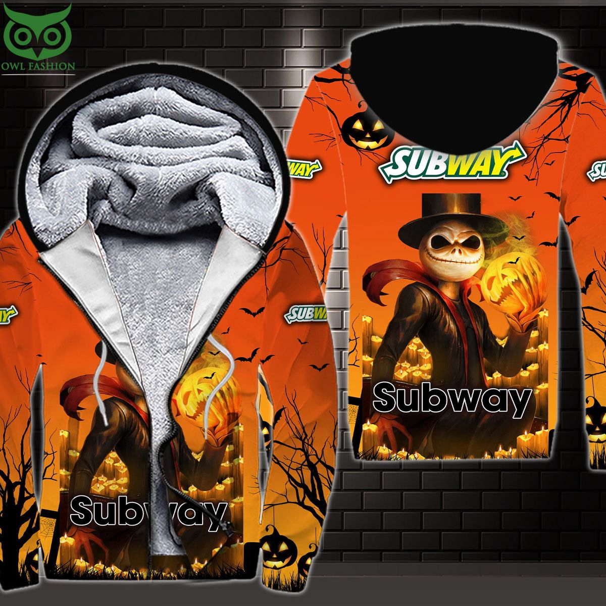Subway Halloween Pumpkin 3D Shirt