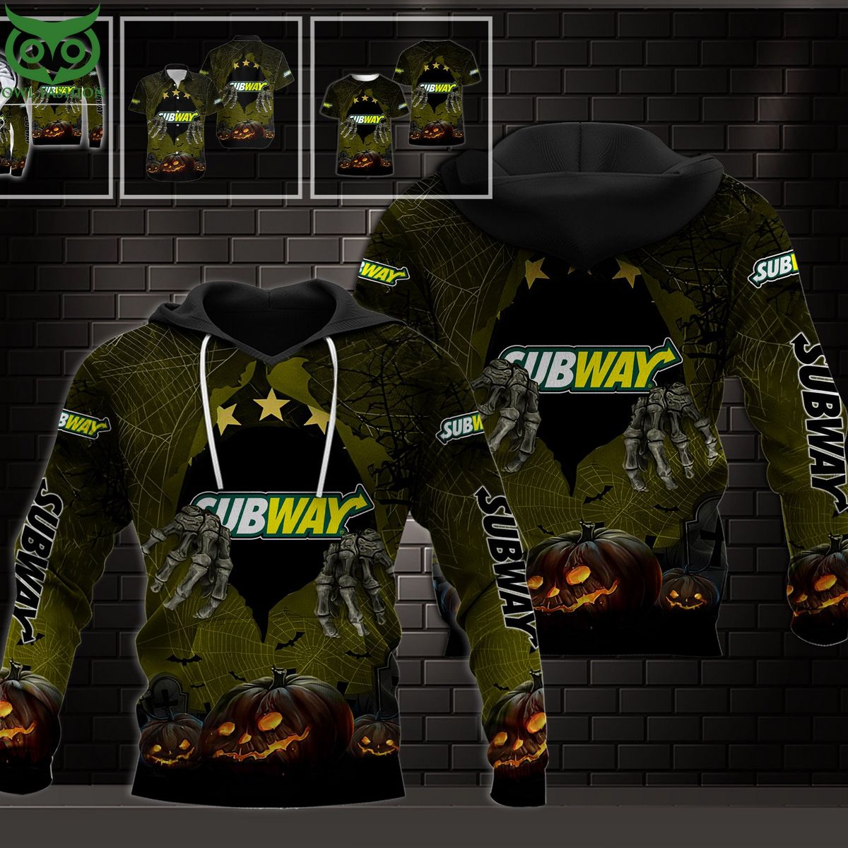 Subway Horror Halloween 3D Shirt