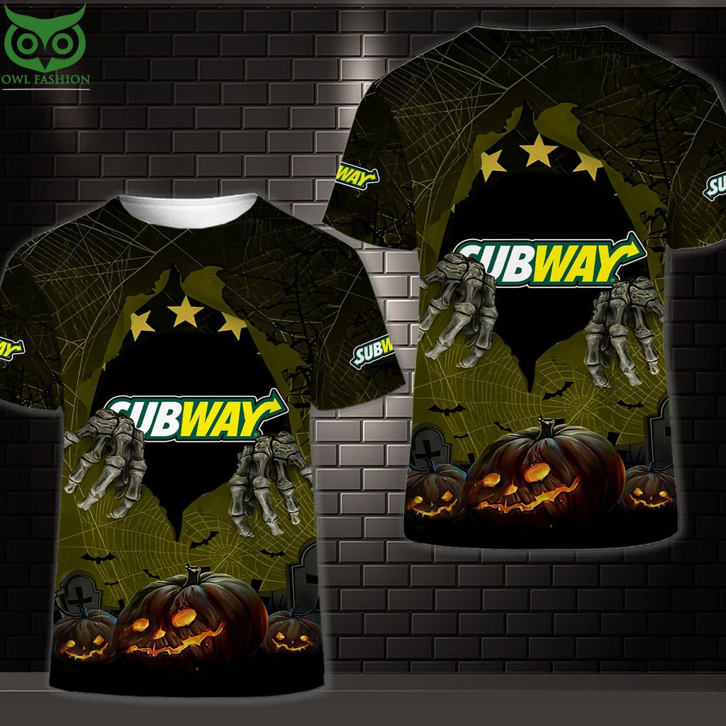 Subway Horror Halloween 3D Shirt