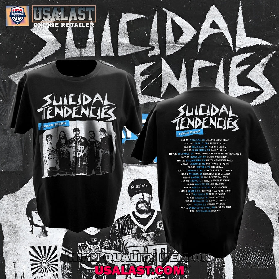 Suicidal Tendencies Tour Dates 2025 T-Shirt