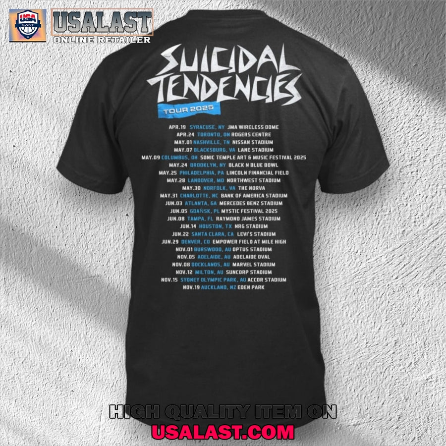 Suicidal Tendencies Tour Dates 2025 T-Shirt
