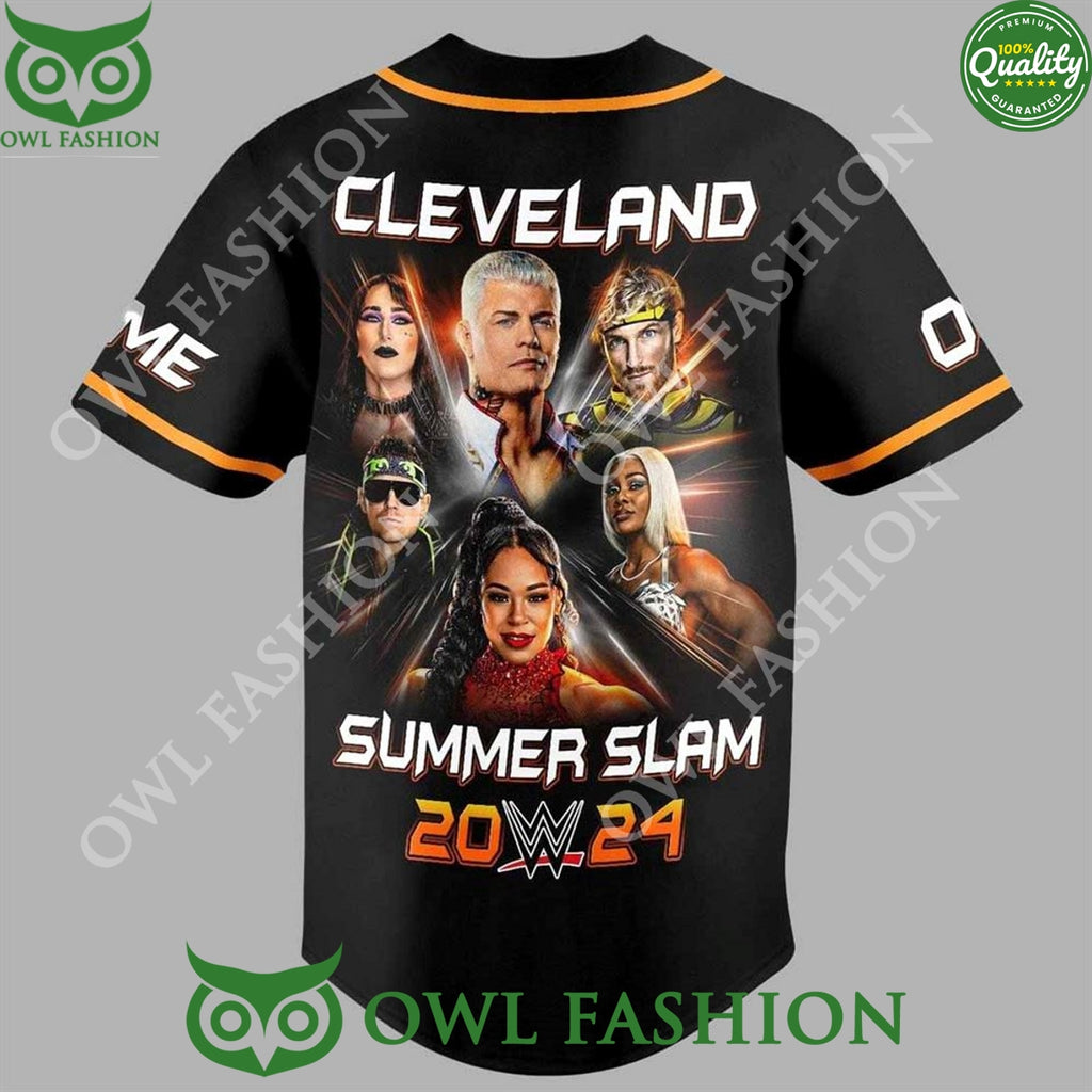 Summer Slam Cleverland 2024 Custom name number Baseball Jersey