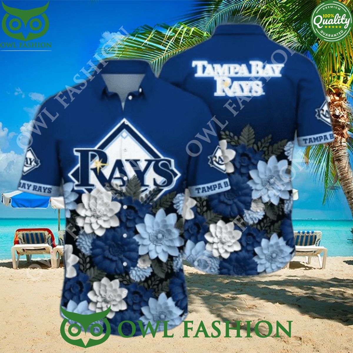 Summer Tampa Bay Rays MLB Flower Trending Hawaiian Shirt