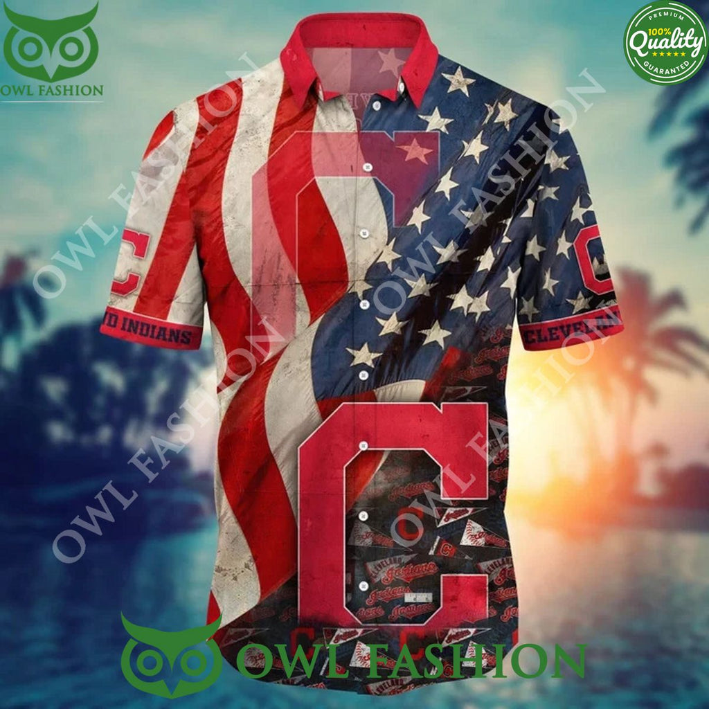 Summer Vibe Cleveland Indians MLB Hawaiian Shirt Independence Day
