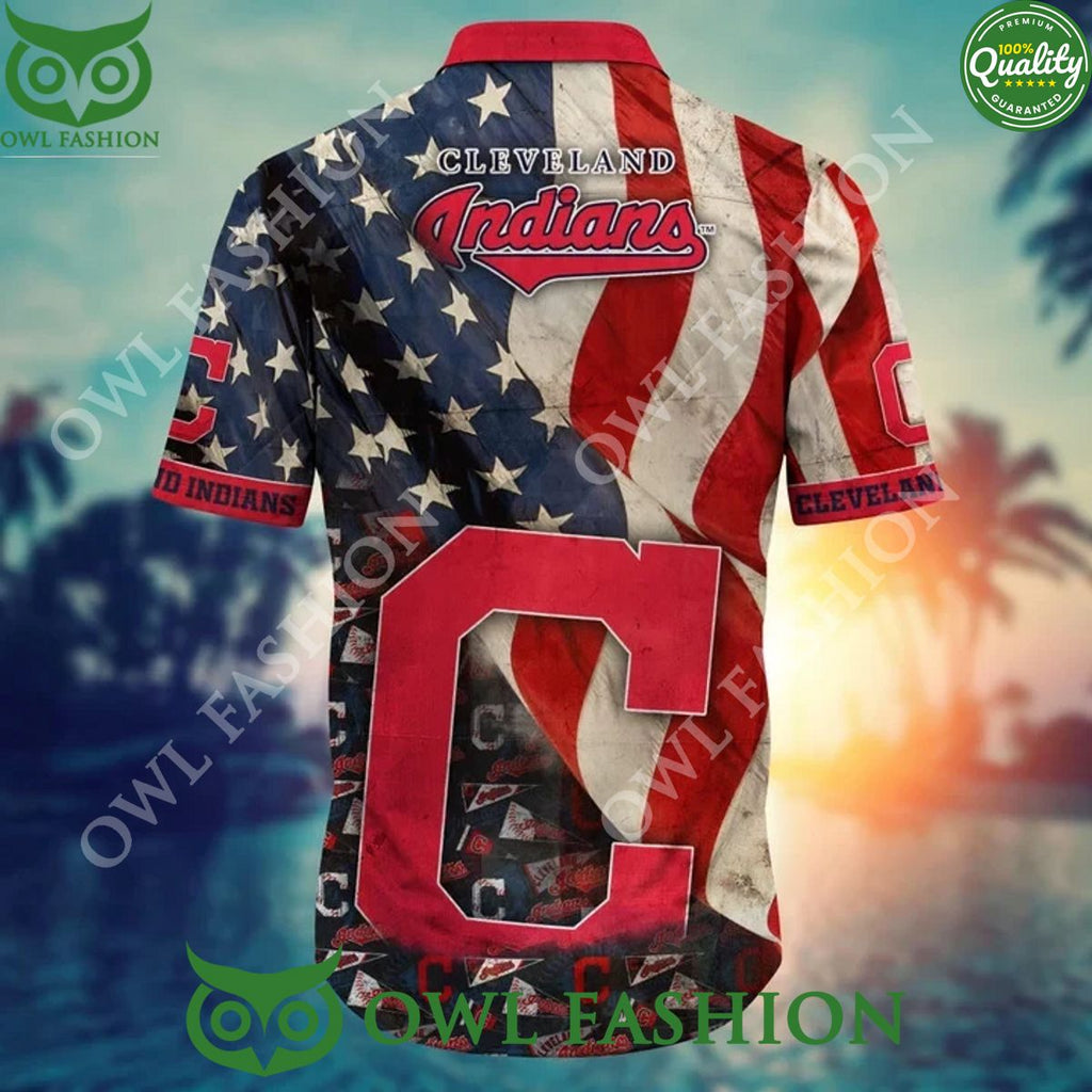 Summer Vibe Cleveland Indians MLB Hawaiian Shirt Independence Day