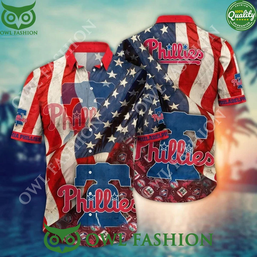 Summer Vibe Philadelphia Phillies MLB Hawaiian Shirt Independence Day